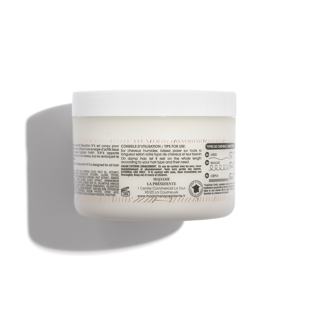 madame la présidente Résolution N°6 Mon masque nutri-actif Masque nourissant