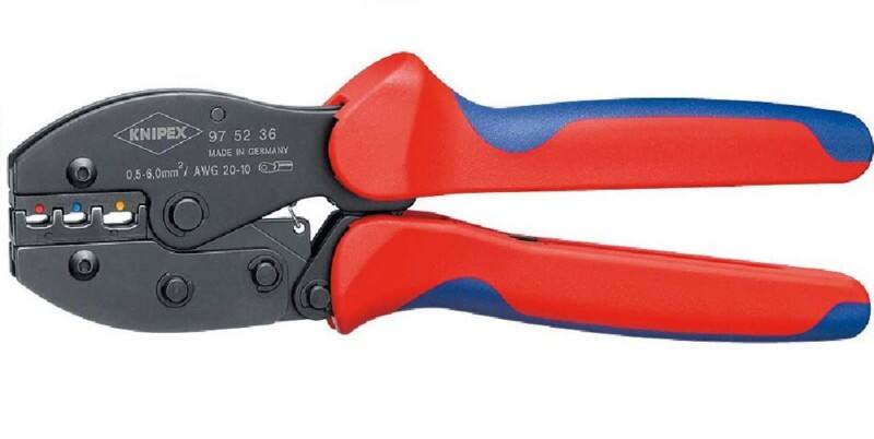 Knipex Kabel-Crimper 97 52 36 SB Chrom-Vanadium-Elektrostahl Schwarz