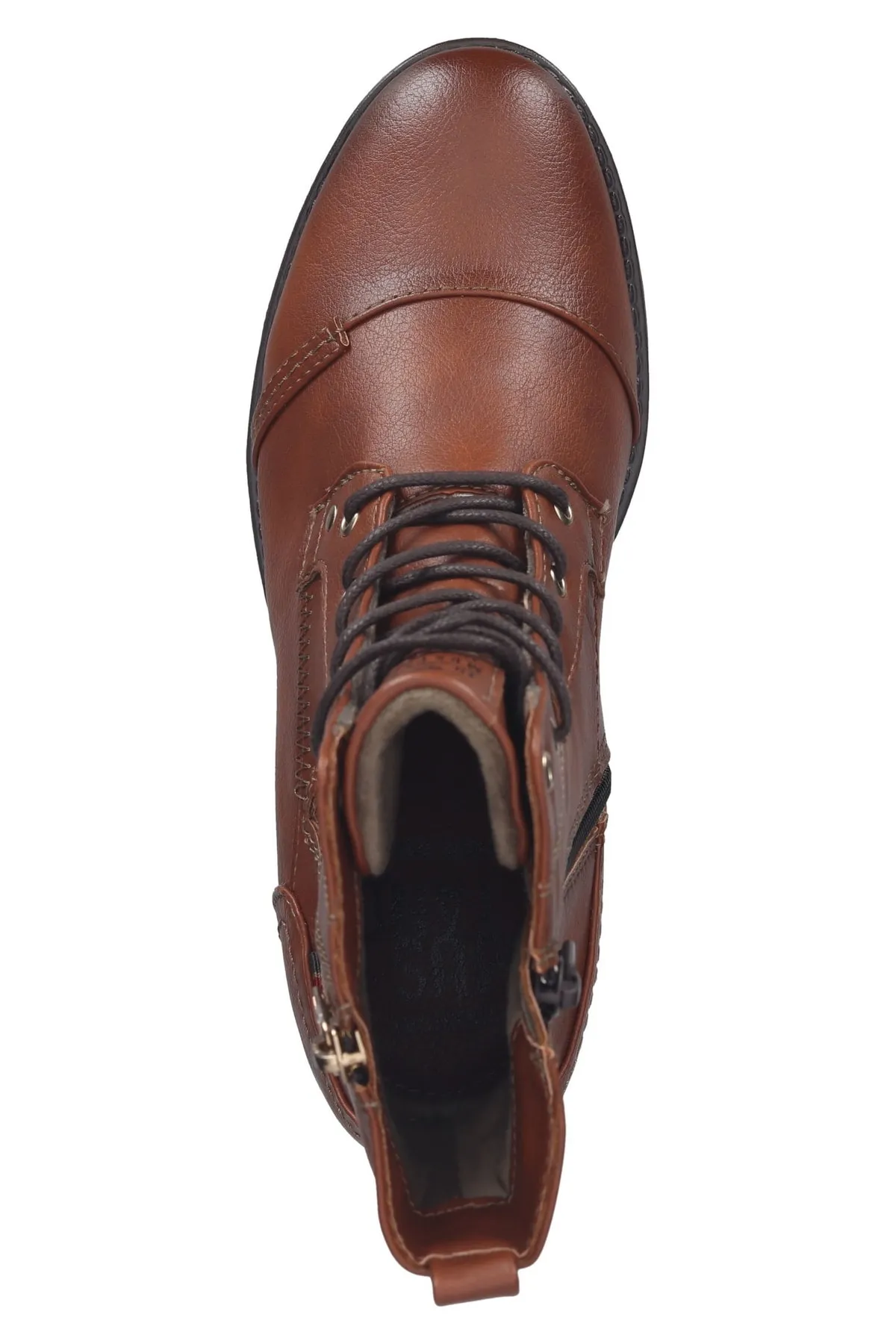 Mustang  Stiefelette - Braun - Blockabsatz
