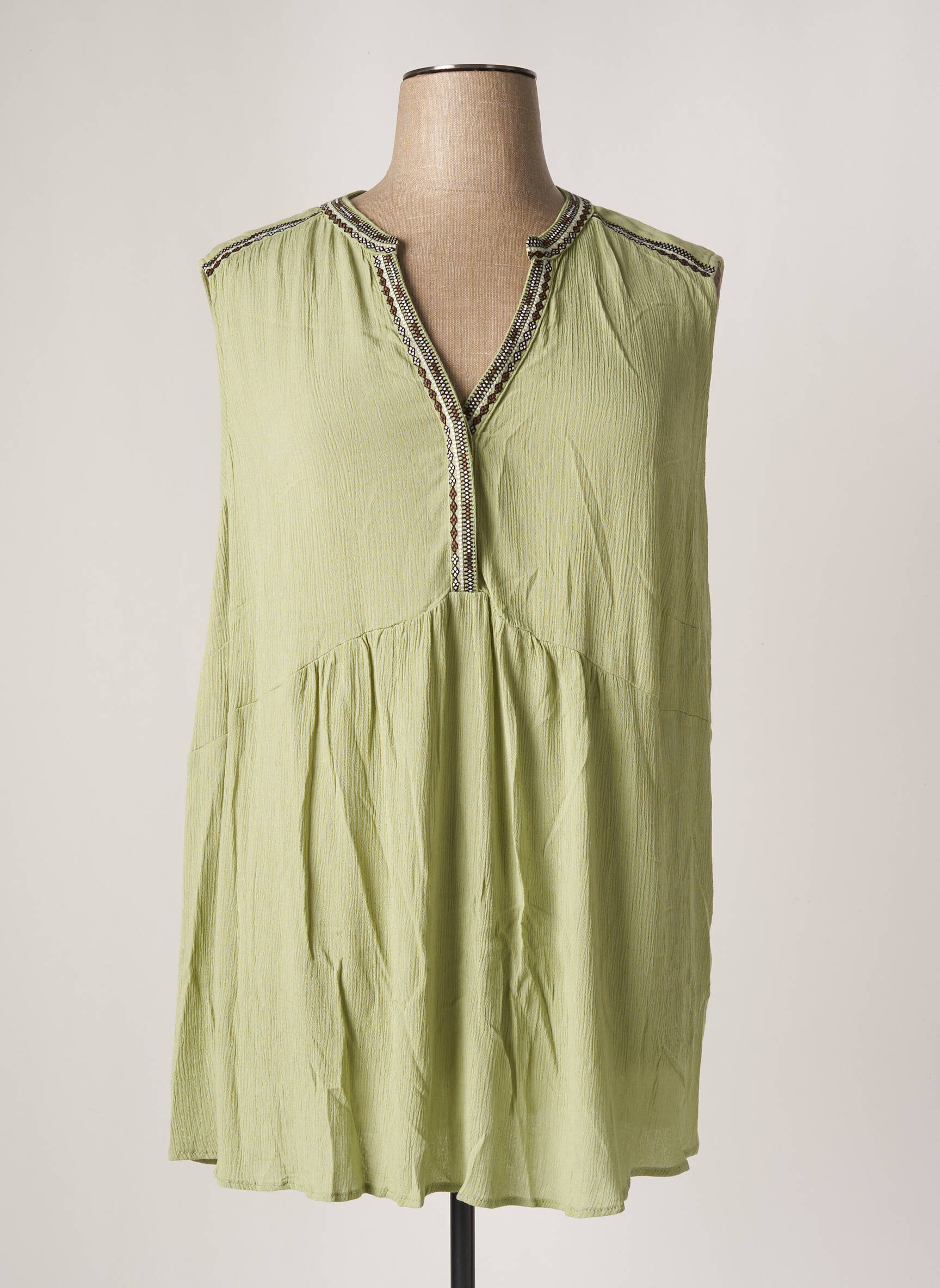 Yesta Tuniquesansmanche Femme couleur vert