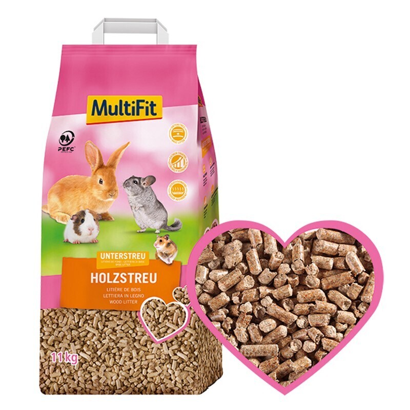 MultiFit Streu & Stroh MultiFit Natur-Holzstreu 11 kg