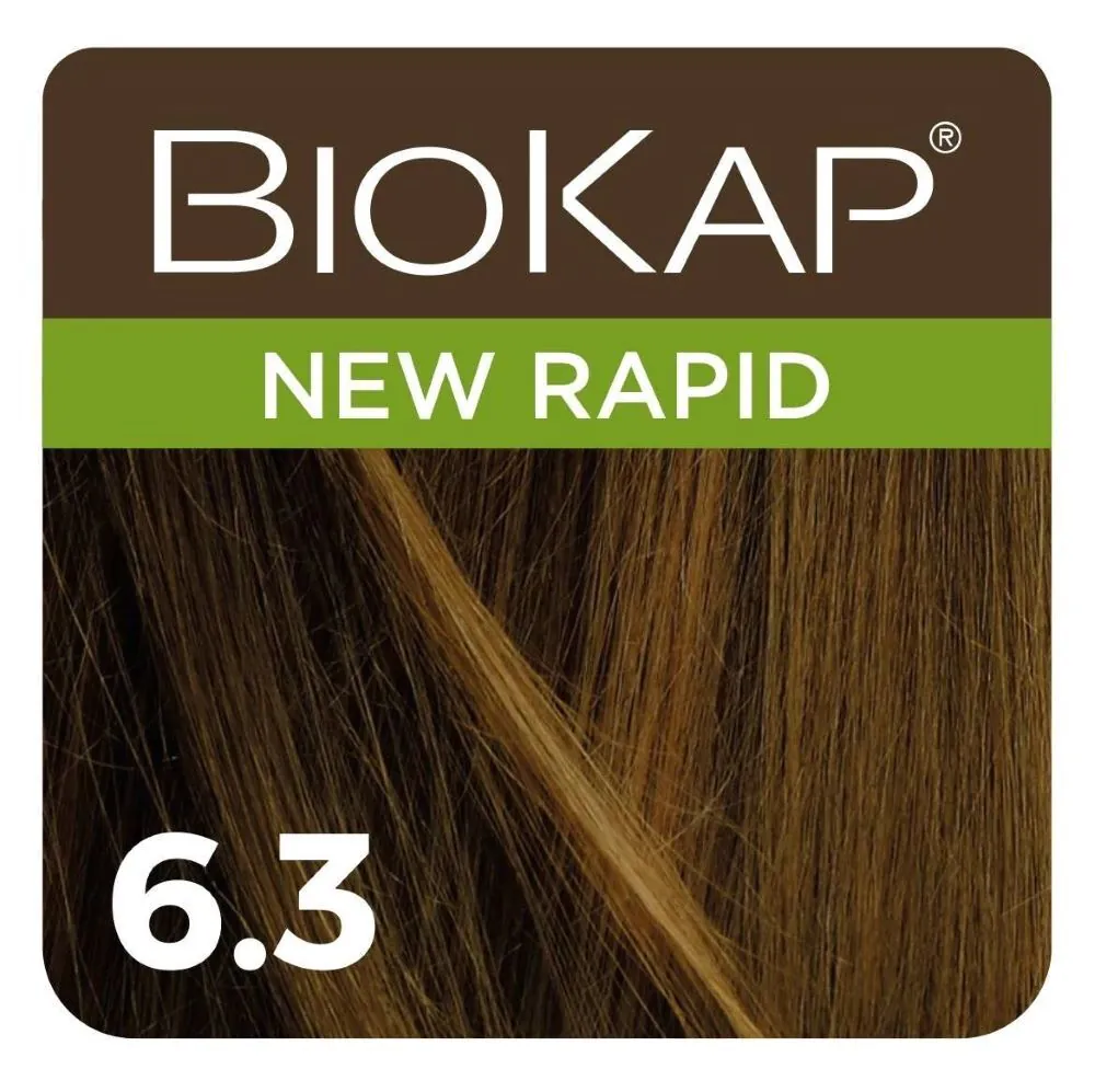 Βαφή Μαλλιών Biokap Nutricolor Delicato Rapid 6.3 Ξανθό Σκούρο Χρυσό 135 ml
