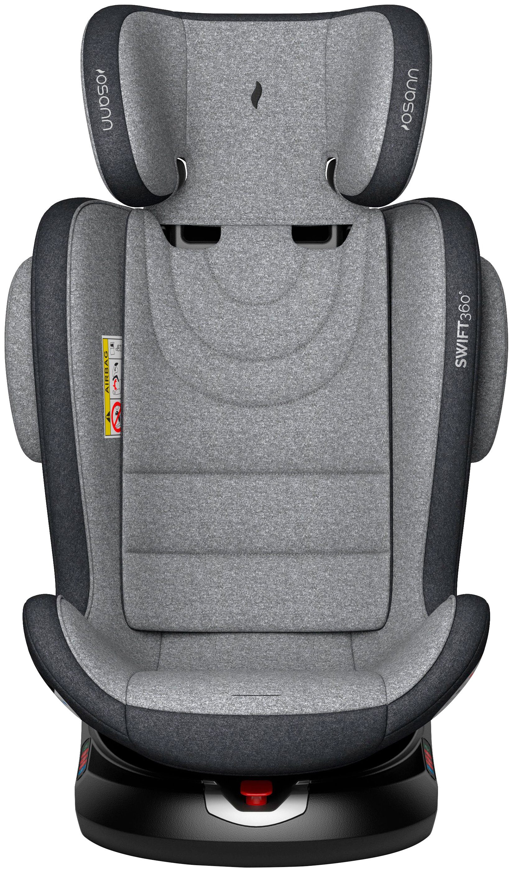 Osann Autokindersitz SWIFT360° Universe Grey, ab: 9 kg, bis: 36 kg, (1-tlg), ab 9 Monaten bis ca. 12 Jahren