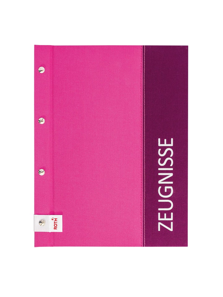 ROTH Zeugnismappe Spectrum mit Buchschrauben pink in Pink günstig kaufen onesize