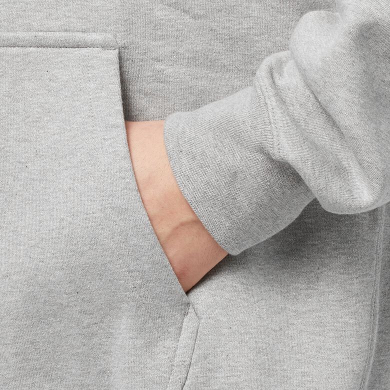 NIKE Solo Swoosh Fleece Hoodie dk grey heather/white