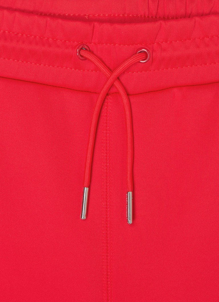 Pantaloni scurți sport negri Drifting Straight-Fit cu logo de la Bananas