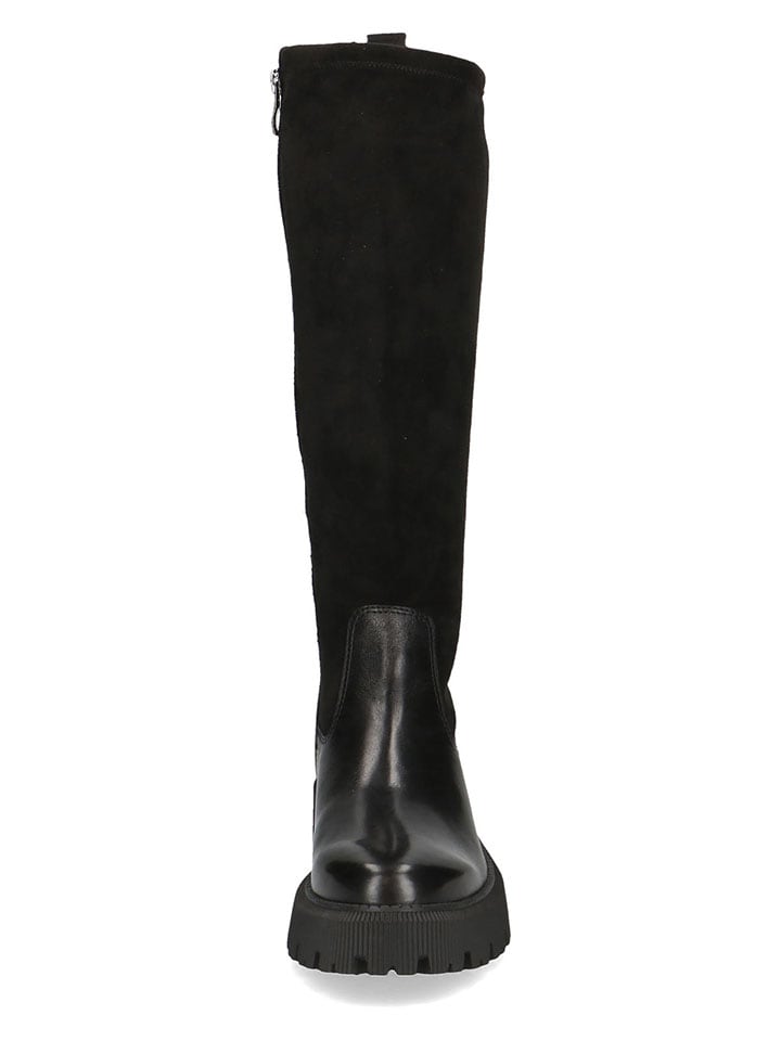 Caprice Leder-Stiefel in Schwarz günstig kaufen
