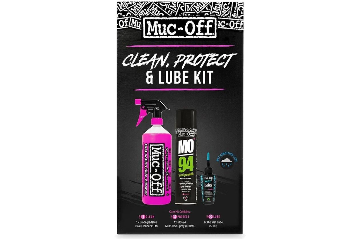 Muc-Off Clean, Protect, Lube Kit - Wet Lube Version