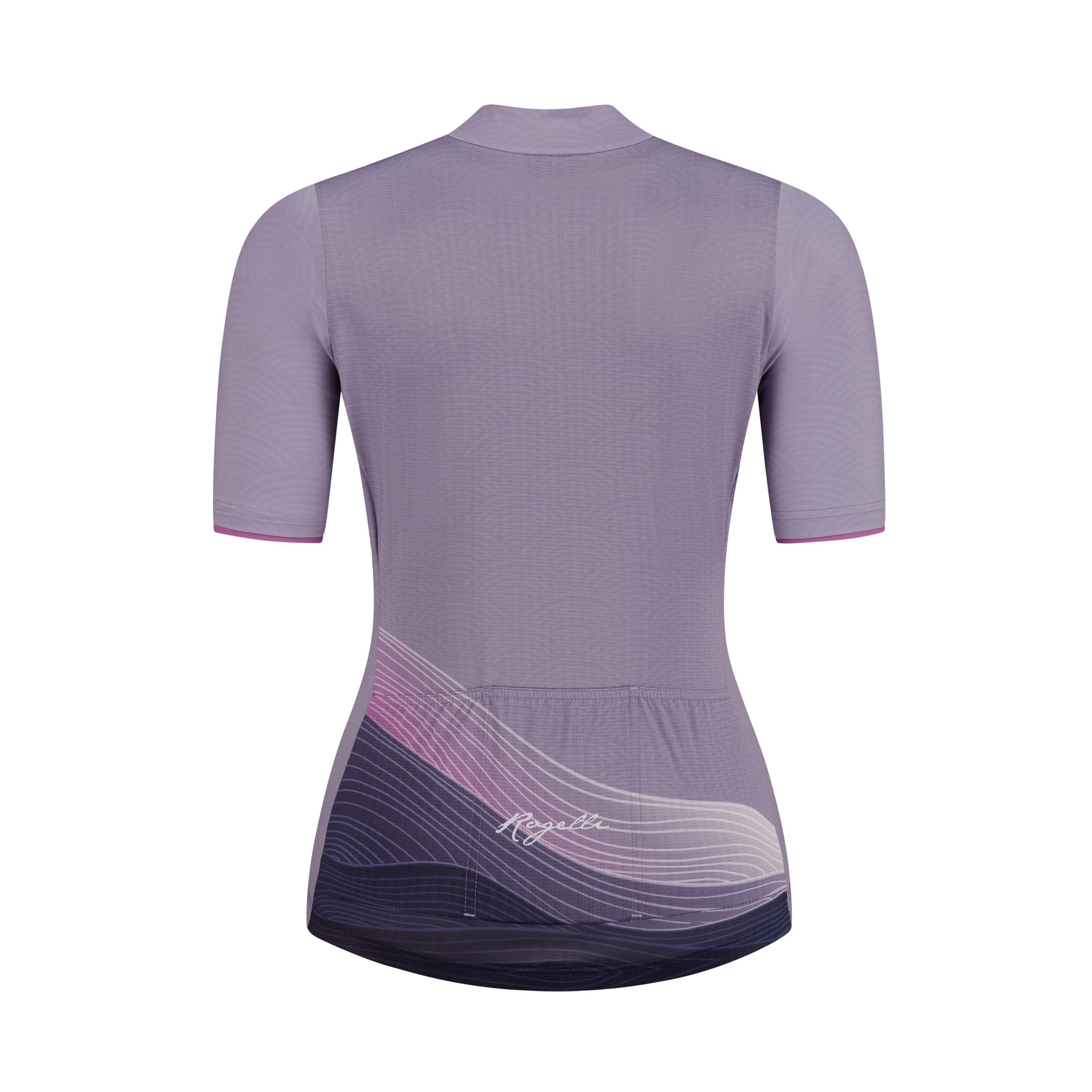 Rogelli Peace Lila/Rosa Damen Radtrikot Kurzarm