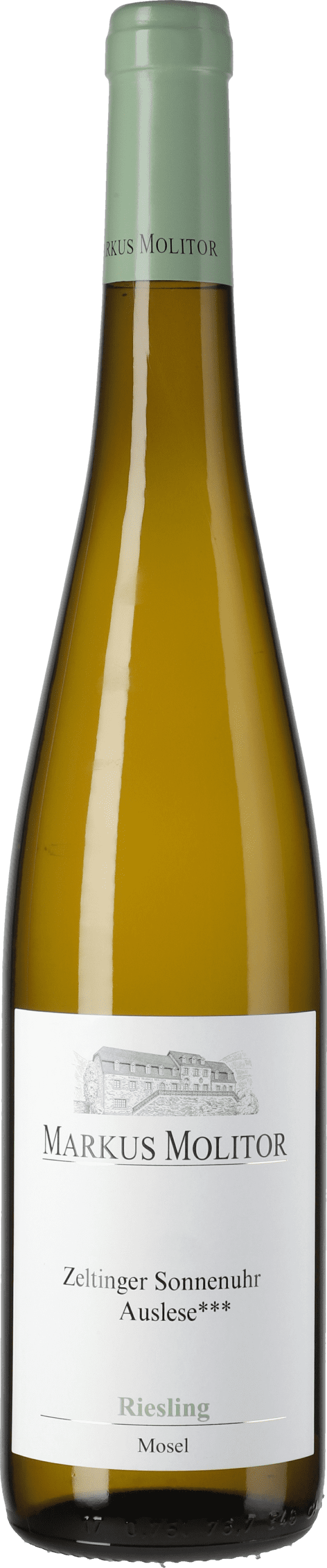 Markus Molitor: Riesling Zeltinger Sonnenuhr Auslese ***  Grüne Kapsel 2018