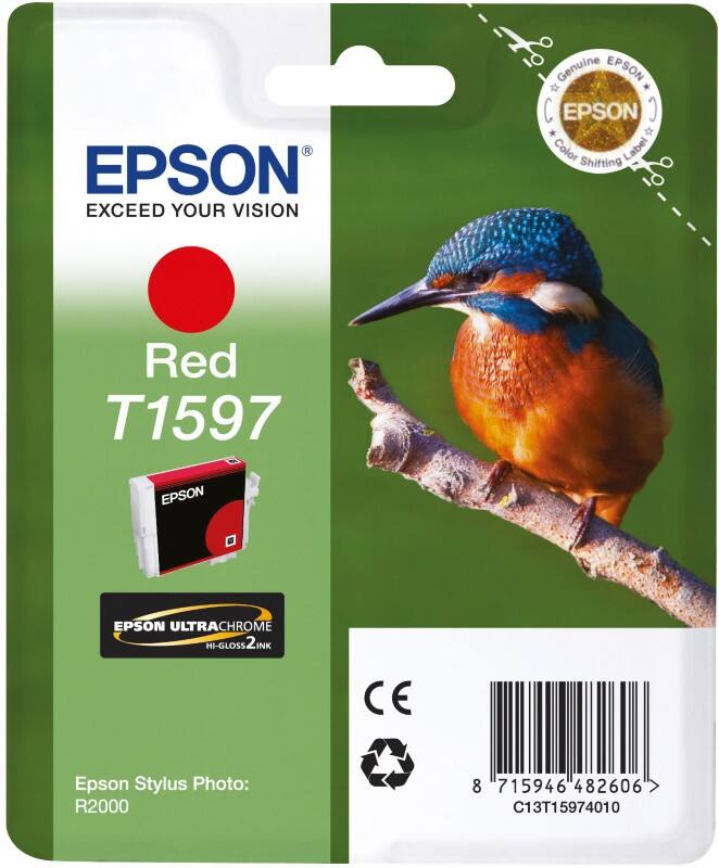 Epson T1597 Original Tintenpatrone C13T15974010 Rot