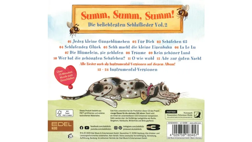 Die beliebtesten Schlaflieder,Vol.2 Summ,Summ,Summ