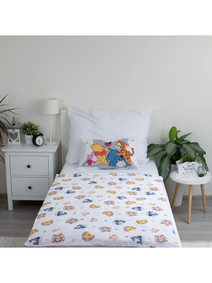 Disney 2-tlg.Set: Babybettwäsche Disney Winnie Puuh in Weiß günstig kaufen 100