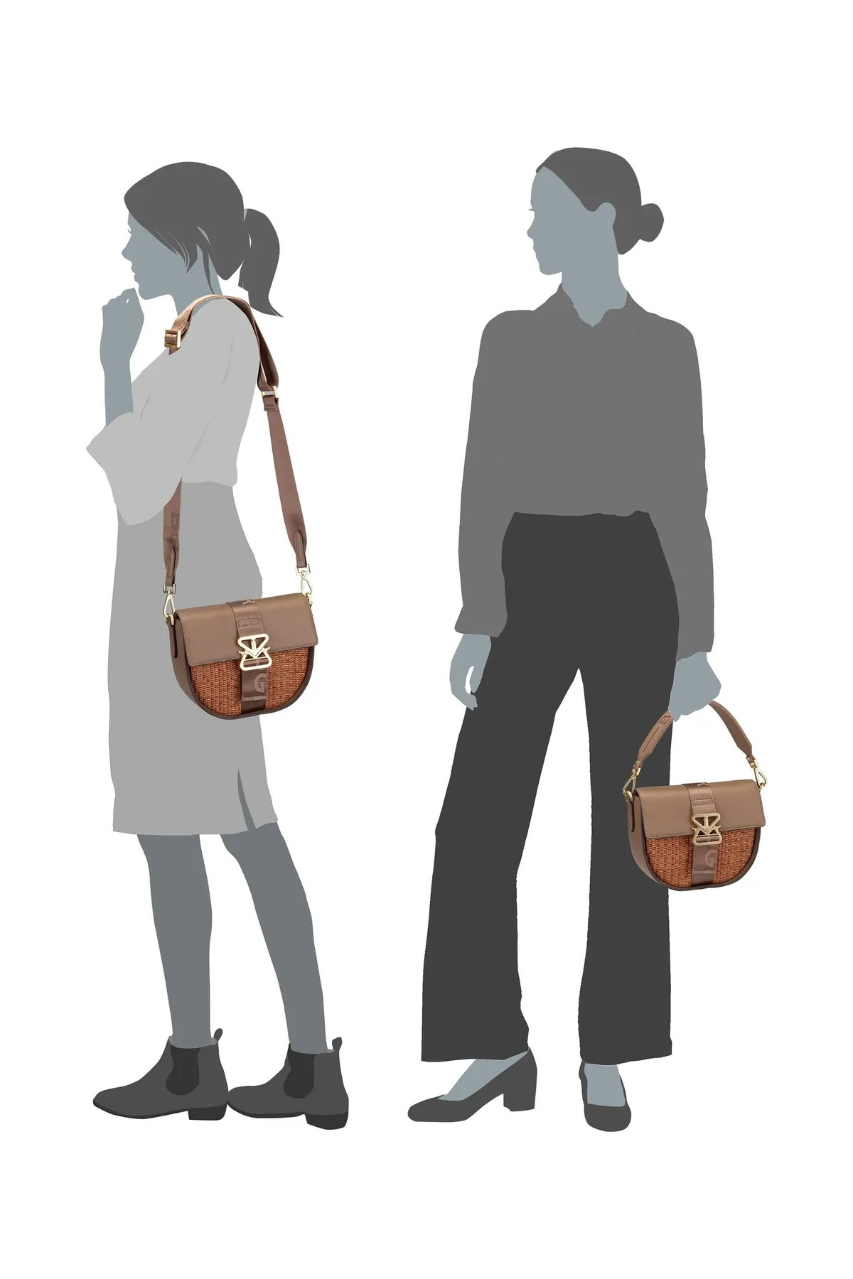 BOGNER  Satteltasche Zuoz Rafia Cassy SHF