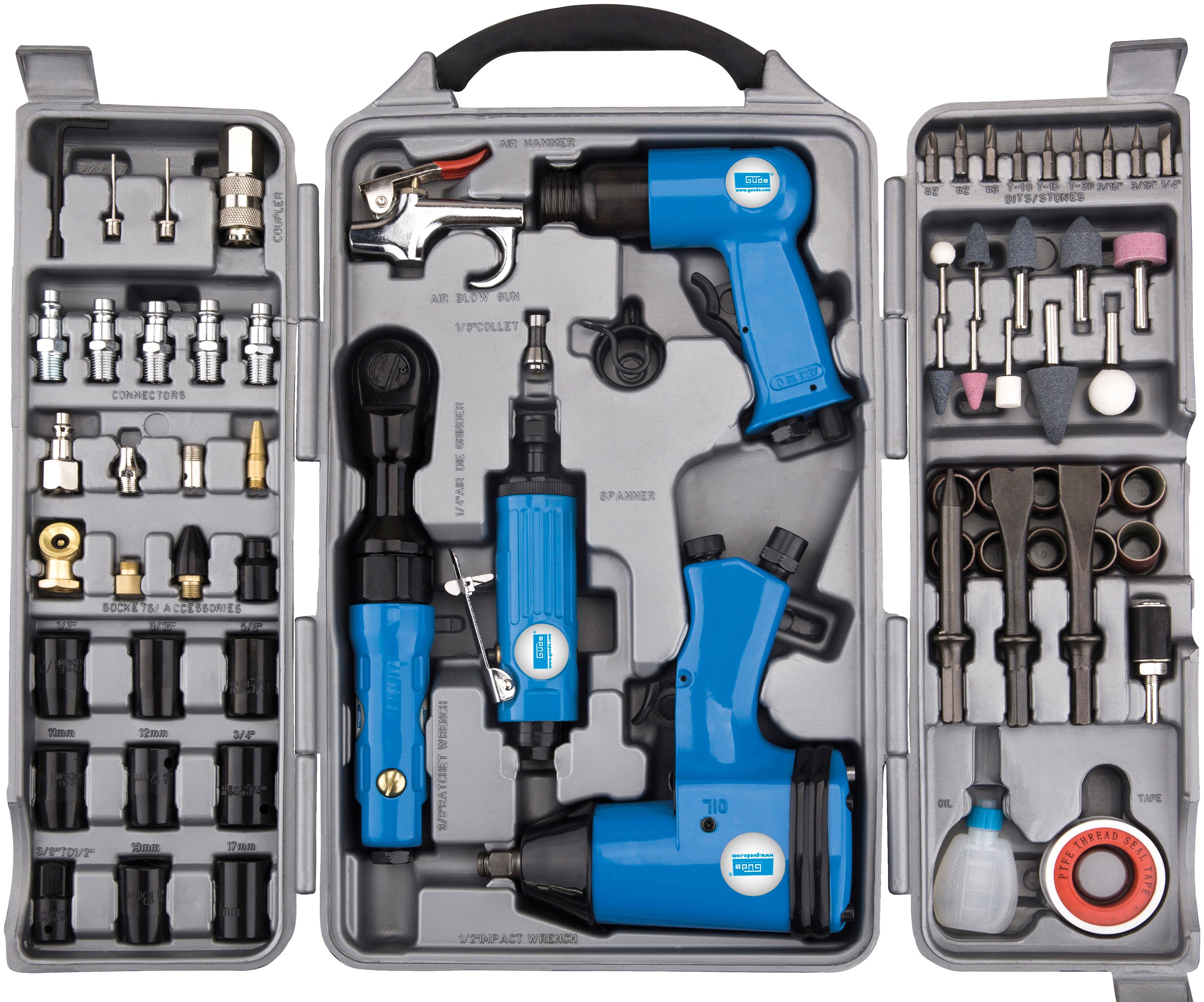 Güde Druckluftgeräte-Set, 71-tlg., 8 bar