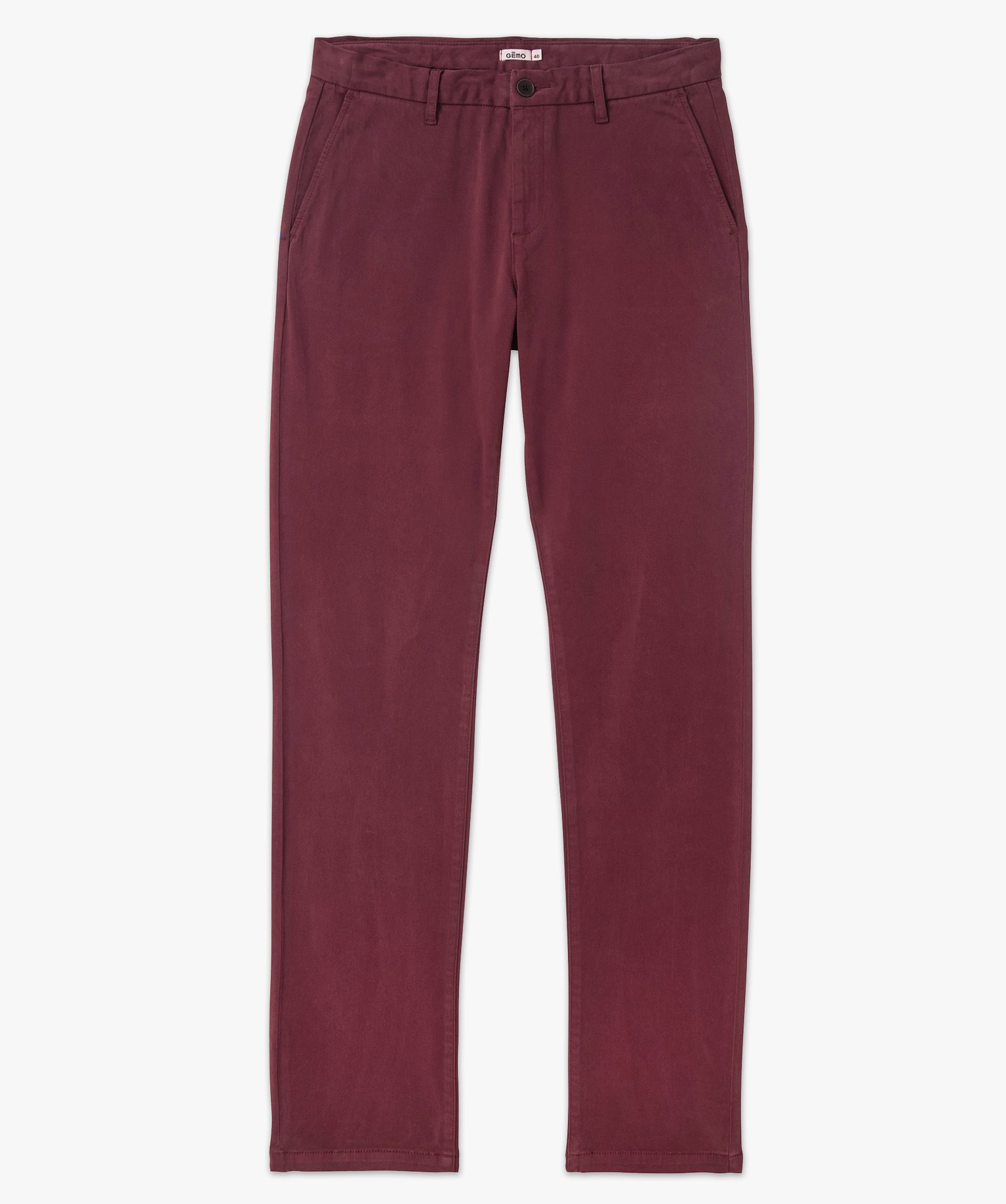 Pantalon chino en coton stretch homme violet | GEMO