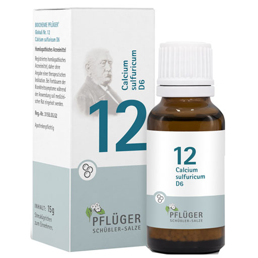 BIOCHEMIE Pflüger 12 Calcium sulfuricum D 6 Glob.  15 g  Globuli