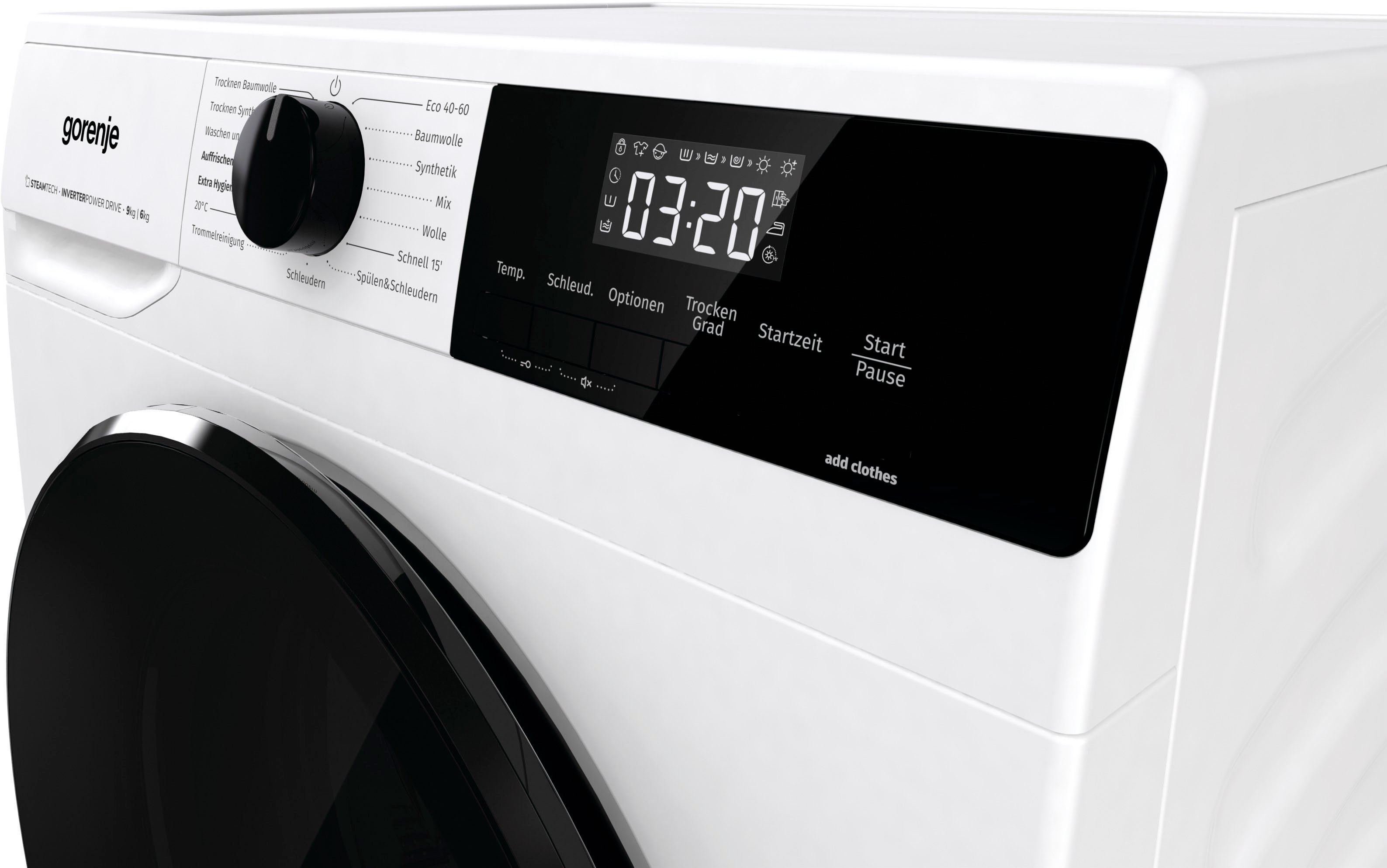 GORENJE Waschtrockner WD2A 964 ADPS/DE, 9 kg, 6 kg, 1400 U/min