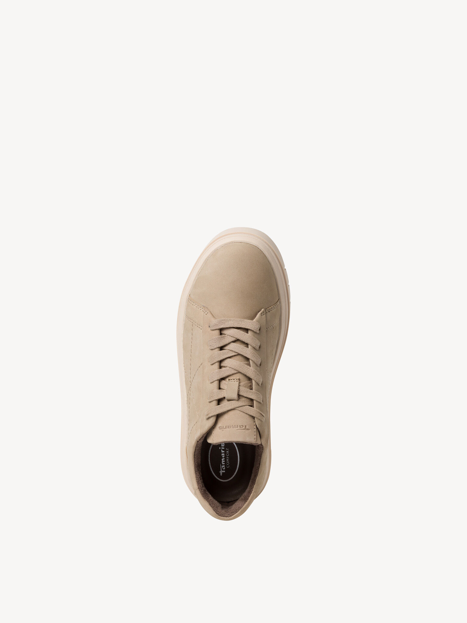 Basket en cuir - beige