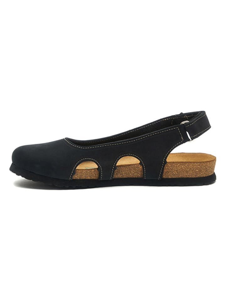 Comfortfusse Leder-Ballerinas in Schwarz günstig kaufen