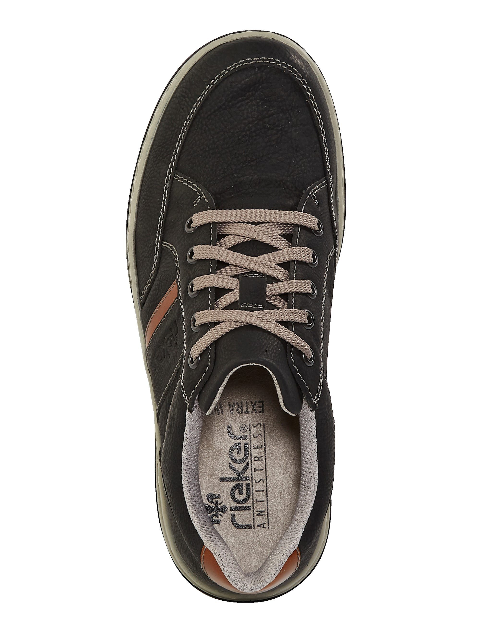 Rieker Schnürschuh Schnürschuh mit kontrastfarbenen Steppnähten