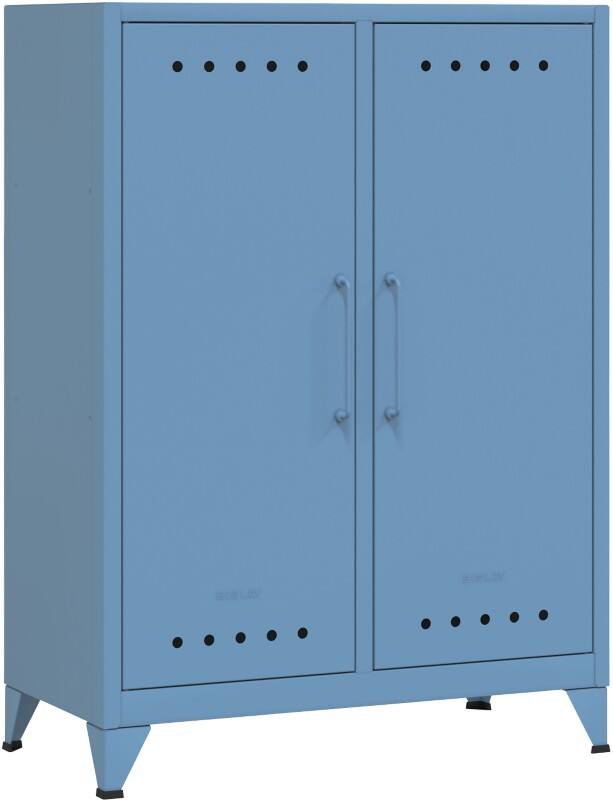 Bisley Fern Sideboard Metall 800 x 400 x 110 mm Blau