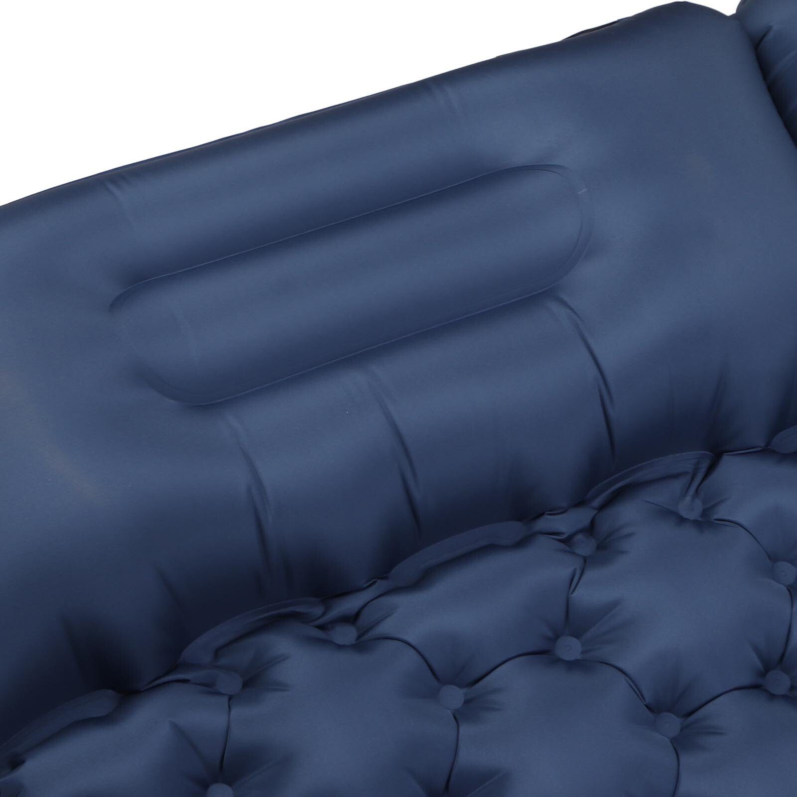 FUROKOY Luftbett Camping feuchtigkeitsdichte Luftmatratze mit Kissen, marineblau, , (leichte Trage aufblasbare Matratze doppelt), Nickerchen Lagerung aufblasbare Matratze