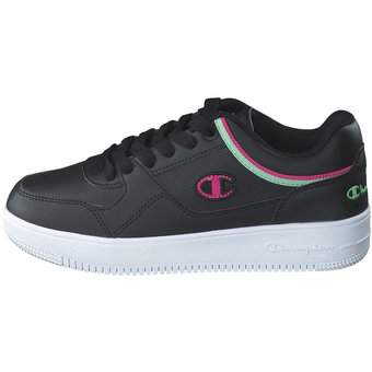 Champion Rebound Vintage Low Sneaker in schwarz