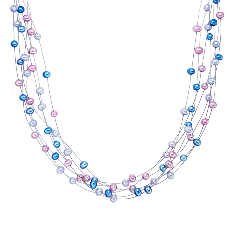 Valero Pearls Collier de perles Perle de culture d'eau douce Perle de culture d'eau douce en Mu collier