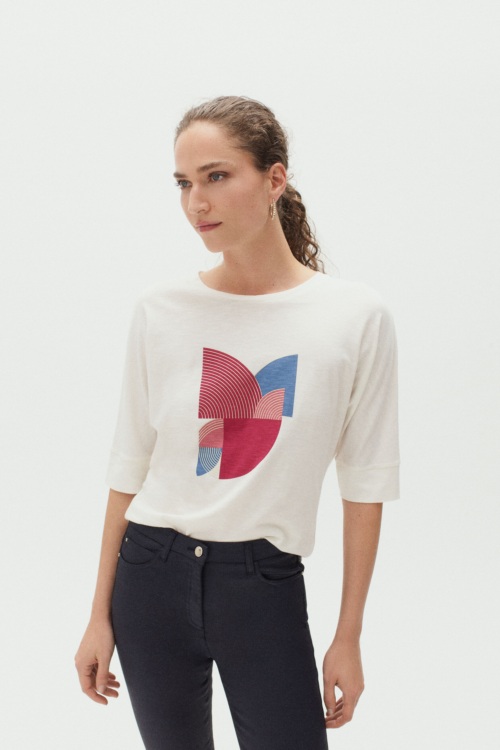 t-shirt susan ivoire femme