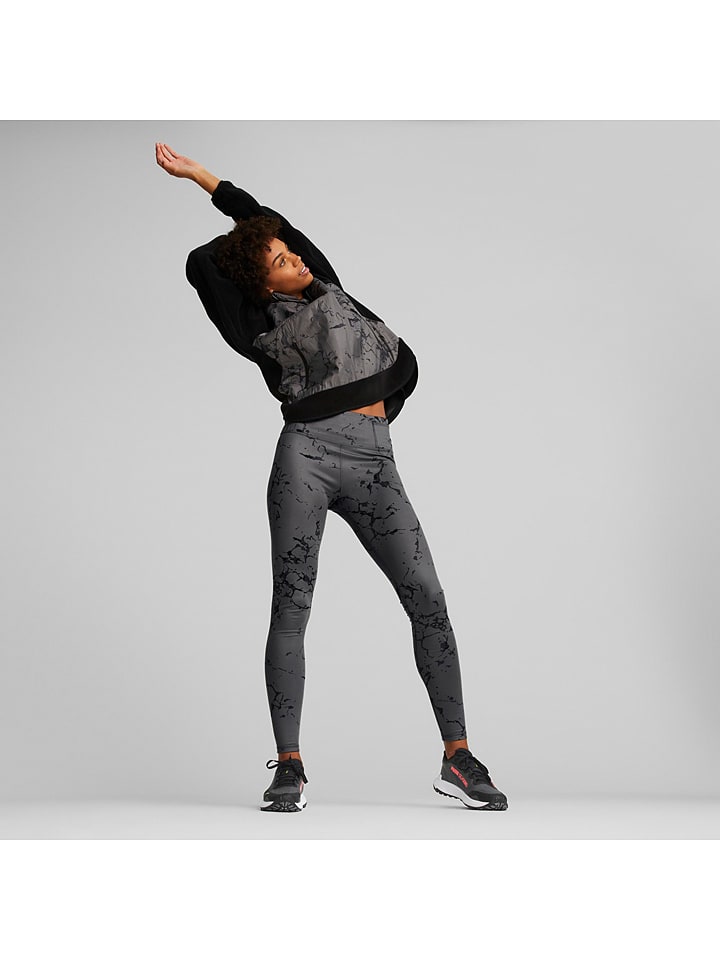 Puma Fleecepullover in Schwarz/ Grau günstig kaufen