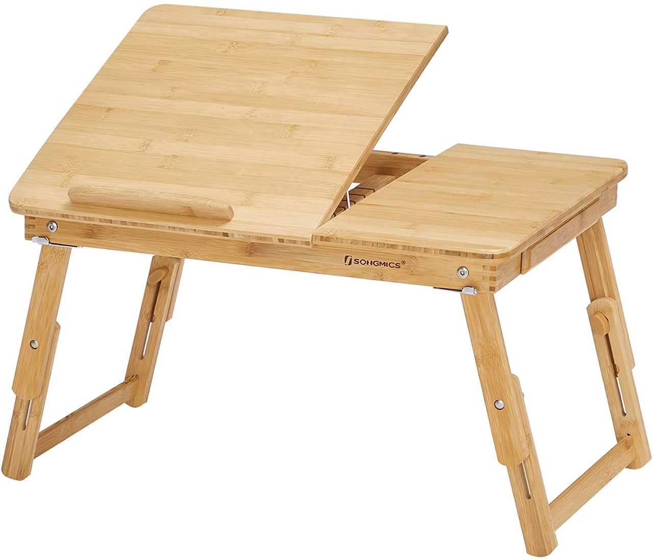 Songmics Höhenverstellbarer Laptoptisch mit Schublade