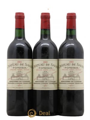 Château de Sales  2002 - Lot de 3 Bouteilles