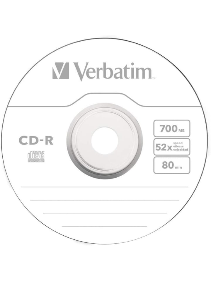 COFI 1453 Verbatim CD-R Medien 80Min/700MB/52x zuverlässige Datensicherung in Blau günstig kaufen onesize