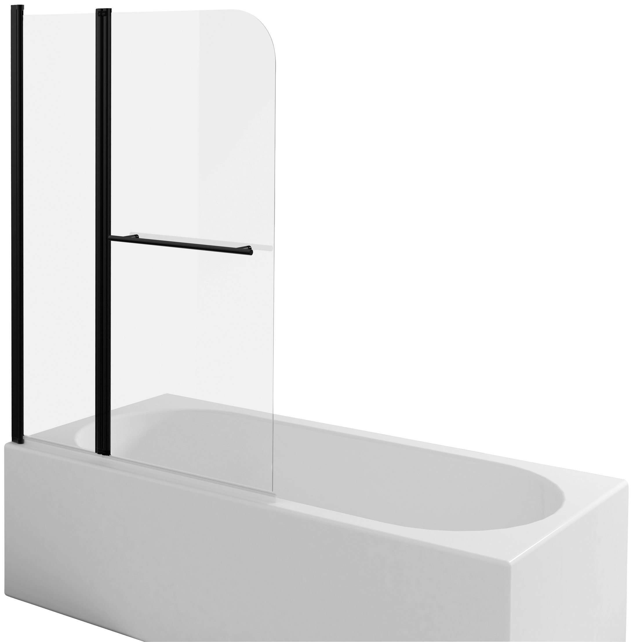 Marwell Badewannenfaltwand FACTORY, Einscheibensicherheitsglas, (2 tlg), Breite: 100 cm