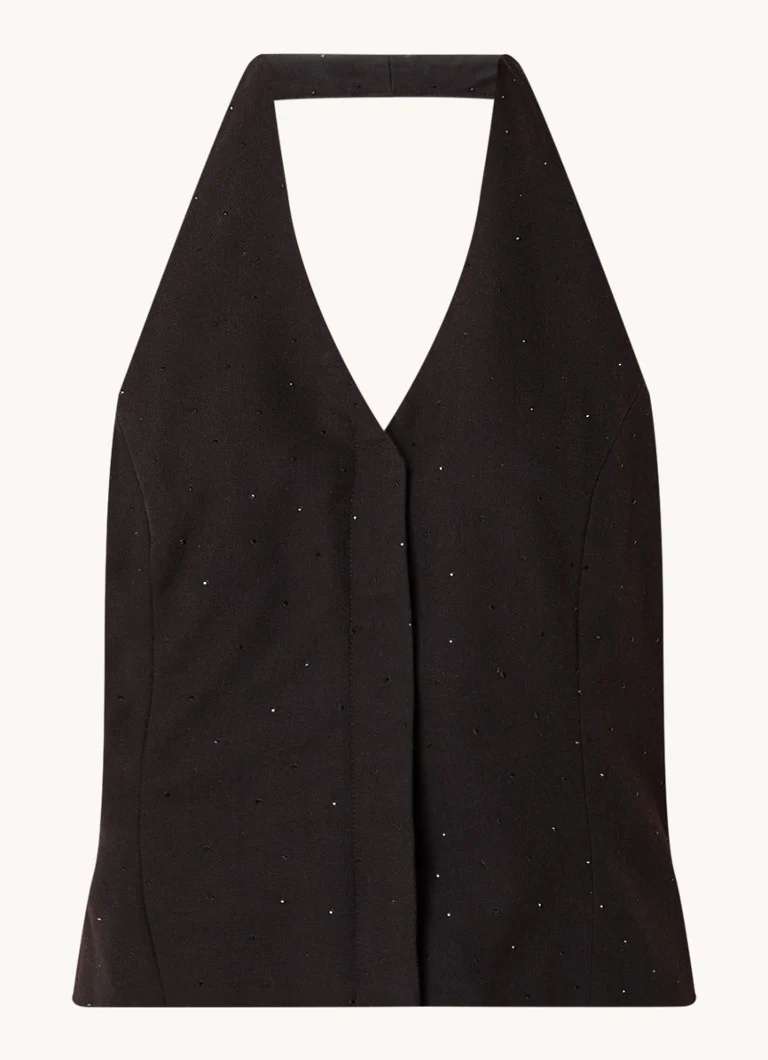Bruuns Bazaar Belia halter top with rhinestones