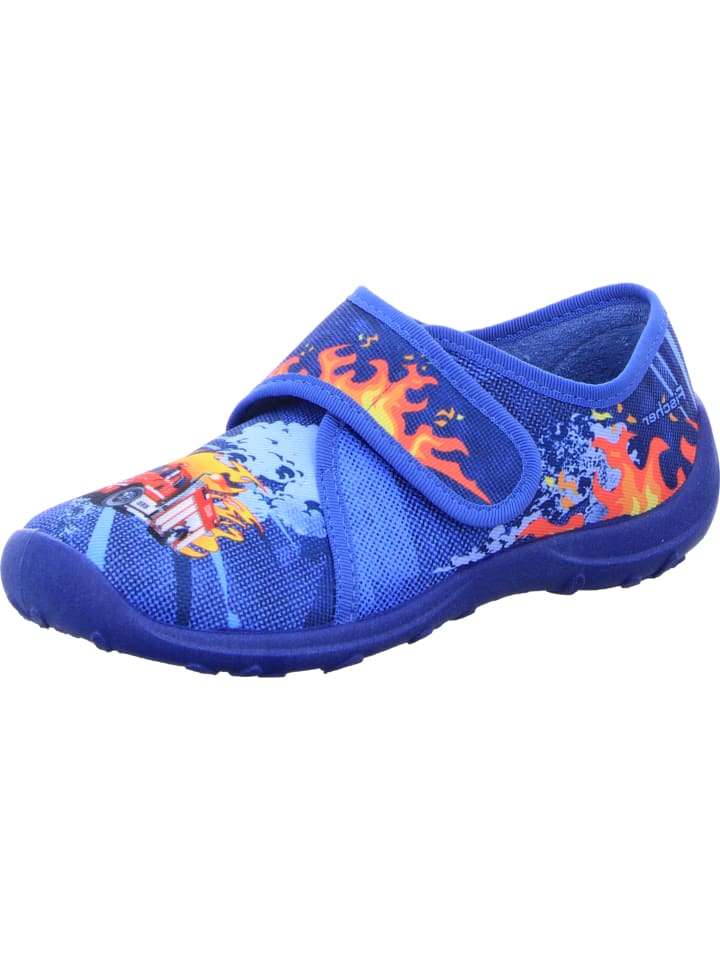 Fischer Markenschuh Hausschuh in blau günstig kaufen