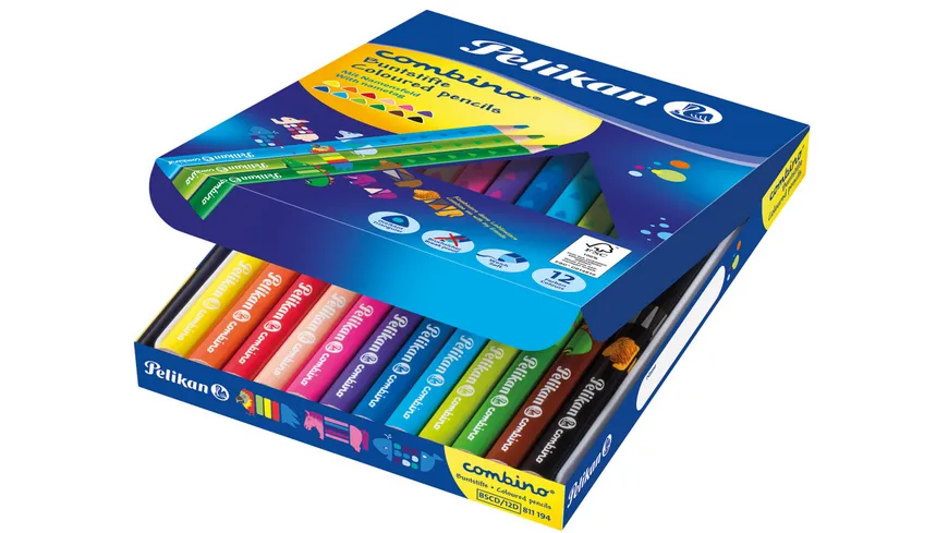Pelikan Buntstifte Combino dick und dreieckig 12er Karton