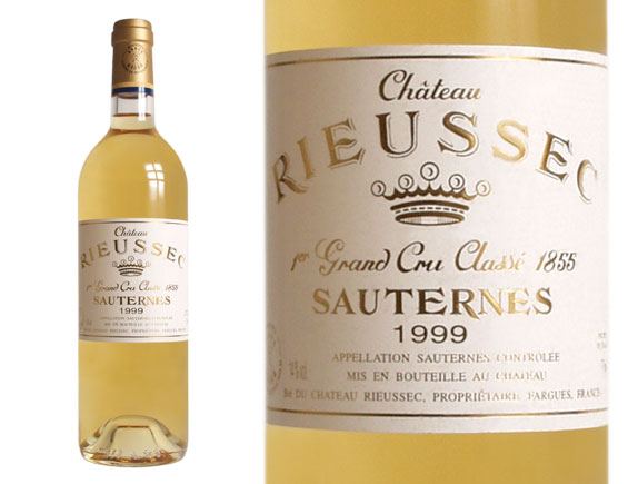 Château Rieussec Blanc Liquoreux 1999, Premier Cru Classé En 1855 Bordeaux Sauternes