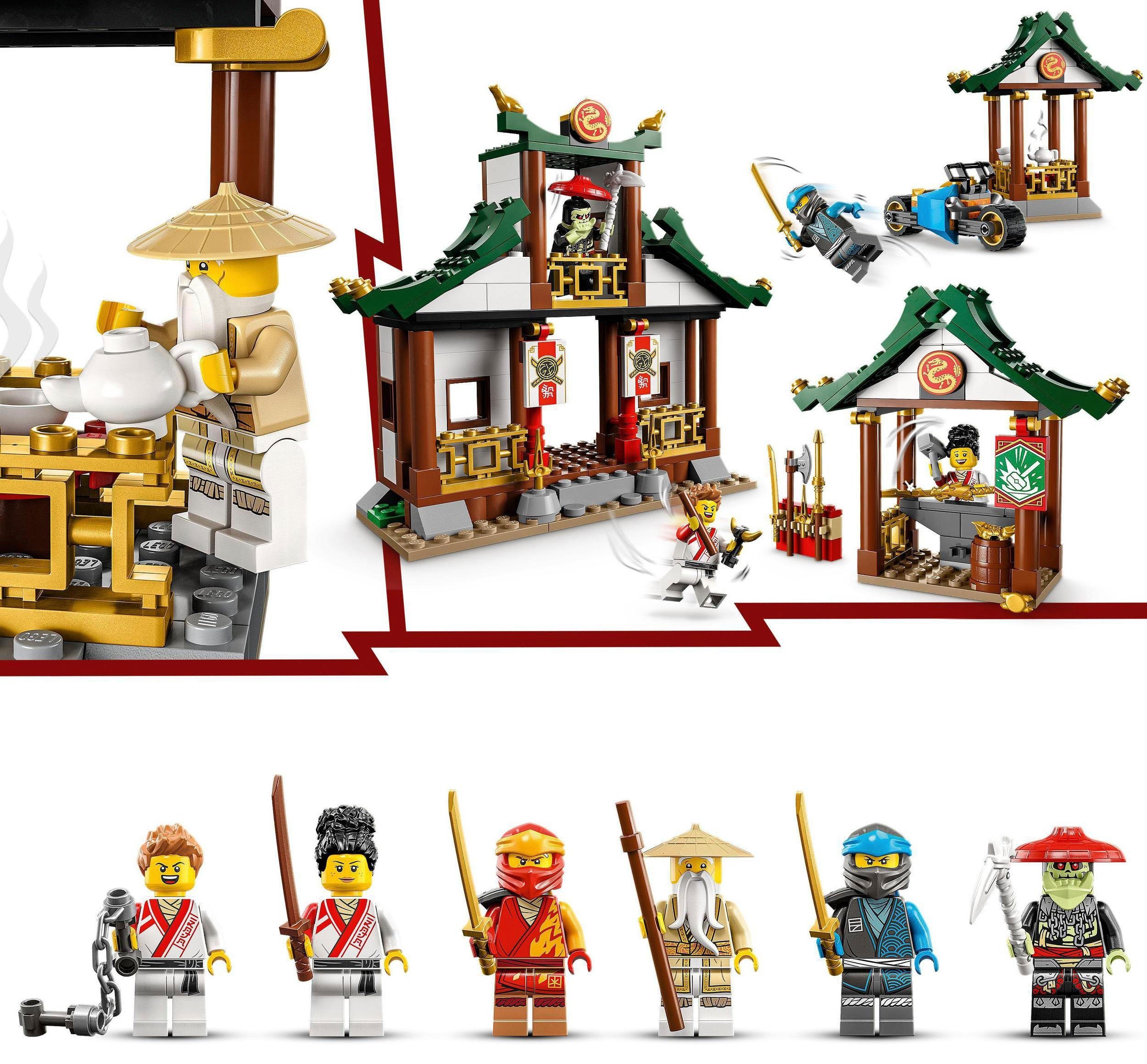 LEGO® Konstruktionsspielsteine Kreative Ninja Steinebox (71787), LEGO® NINJAGO, (530 St), Made in Europe