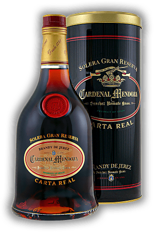 Cardenal Mendoza Carta Real Solera Gran Reserva Cardenal Mendoza Carta Real Solera Gran Reserva Ein Spitzenbrandy - für den anspruchsvollen Gaumen ein wahrer Genuss. Alter 25 J. - 0,7	 Liter - Vol 40%