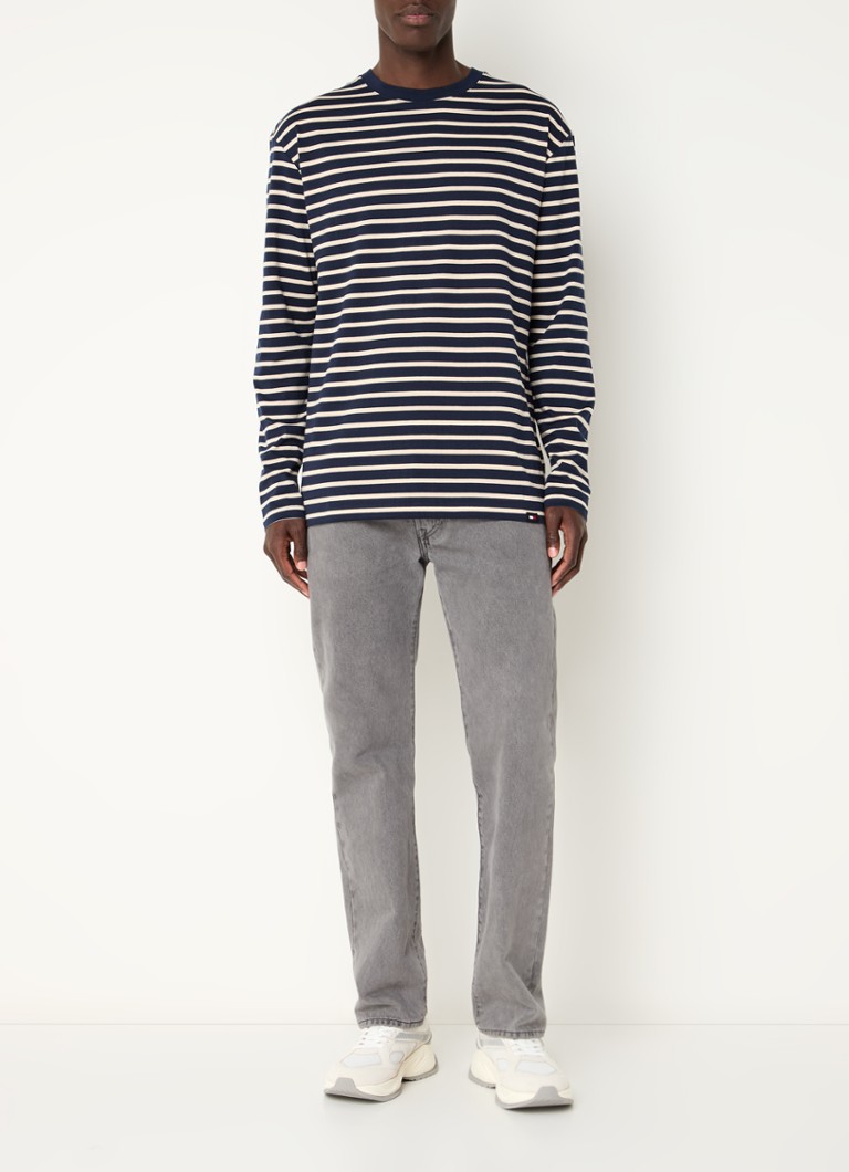 Camisa de manga comprida Tommy Hilfiger com estampa listrada