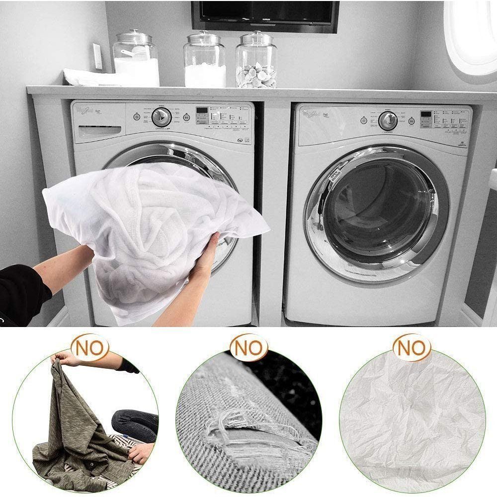 SRRINM Wäschesäckchen Laundry Net XXL Wiederverwendbarer Wäschesack,(2-St)