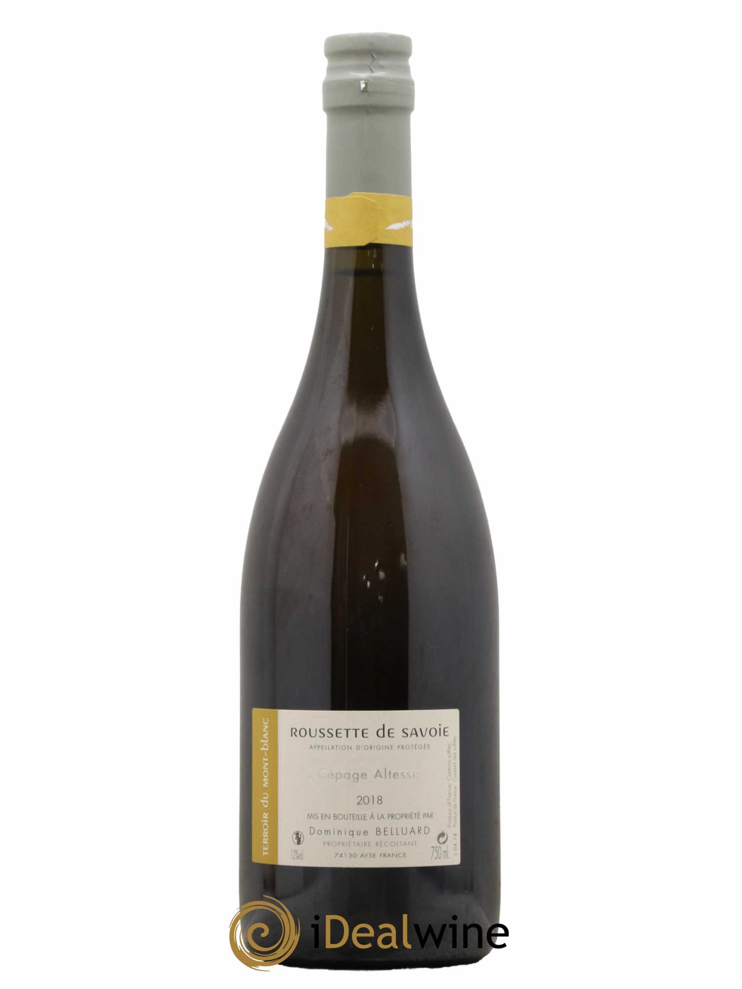 Vin de Savoie Pur Jus 100% Macération Belluard 2018 - Lot de 1 Bouteille