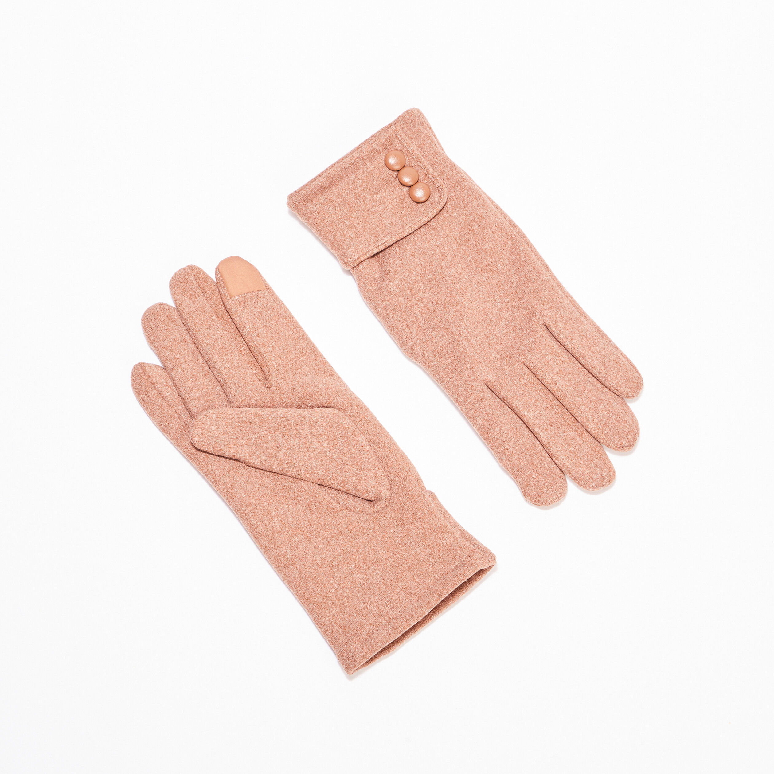 Gants en feutre sable femme | Cache Cache