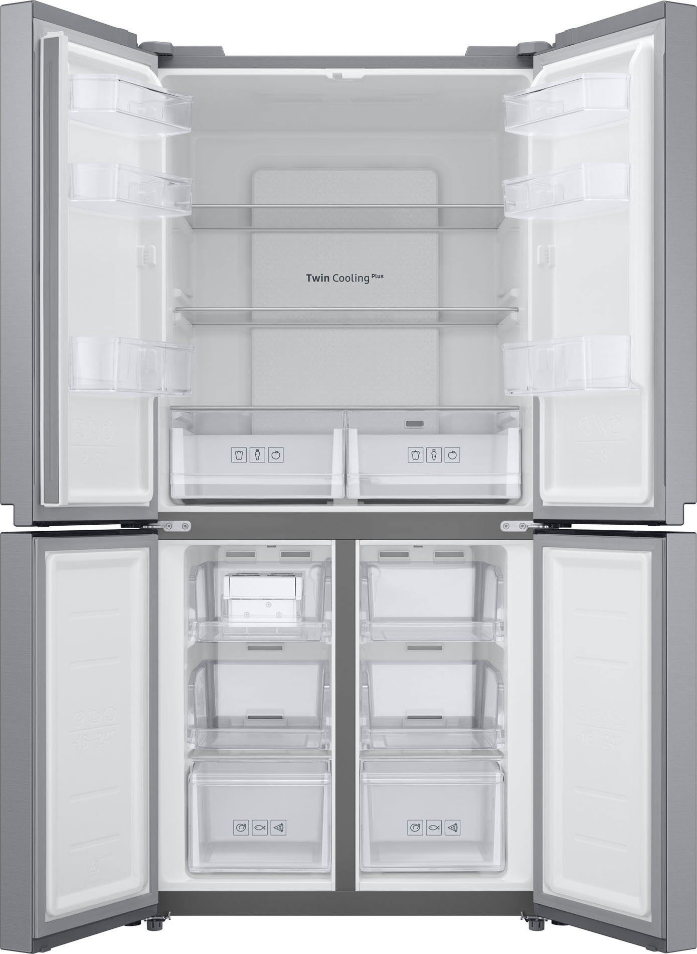 Samsung French Door RF4000 RF48A400EM9, 179,3 cm hoch, 83,3 cm breit