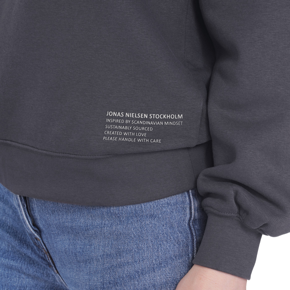 Damen Hoodie mit gummierten Schriftzug