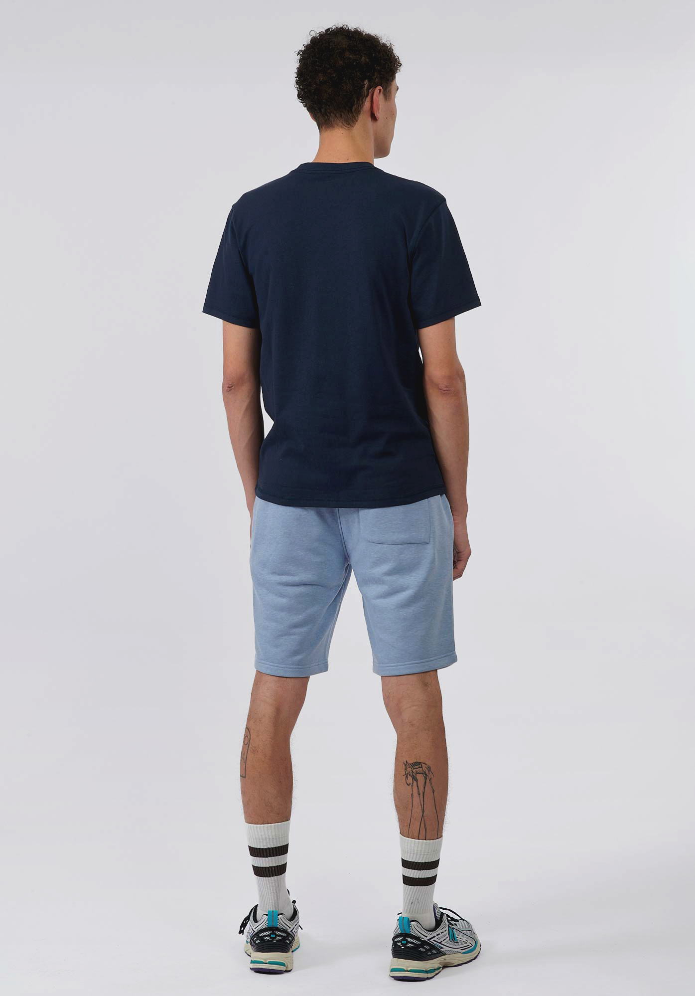 BRUCE  T-shirt bleu Homme en 100% coton