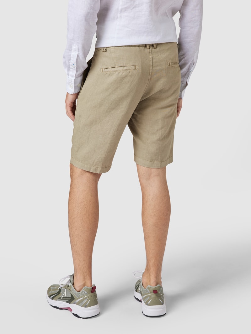 Bermudas aus Leinen-Mix in mint