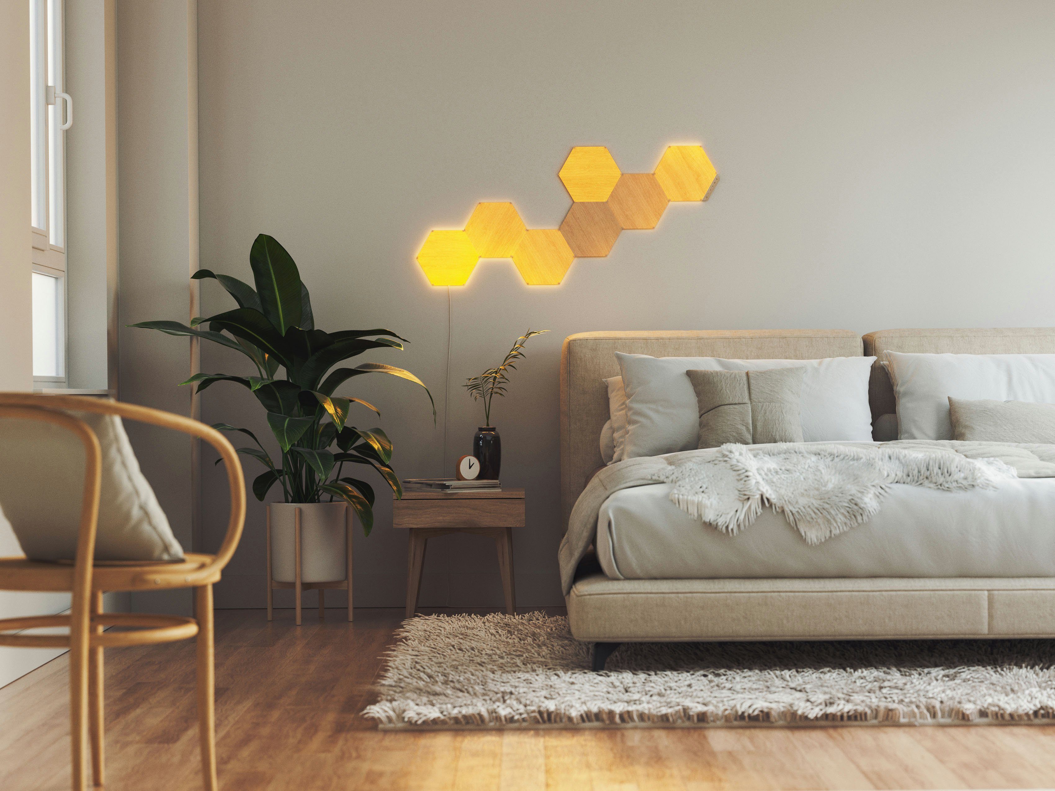 nanoleaf LED Panel Wood Look, Dimmfunktion, LED fest integriert, Farbwechsler